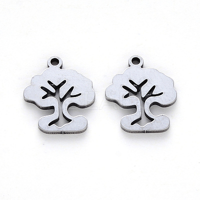 Tarnish Resistant 304 Stainless Steel Charms STAS-N092-04A-1