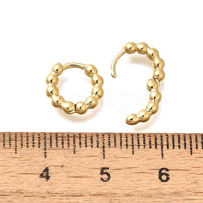 Rack Plating Round Brass Hoop Earrings for Women EJEW-C125-08G-1