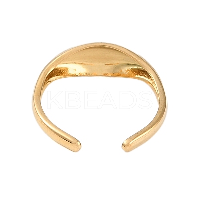 304 Stainless Steel Open Cuff Rings for Women LS-RJEW-C095-07G-1