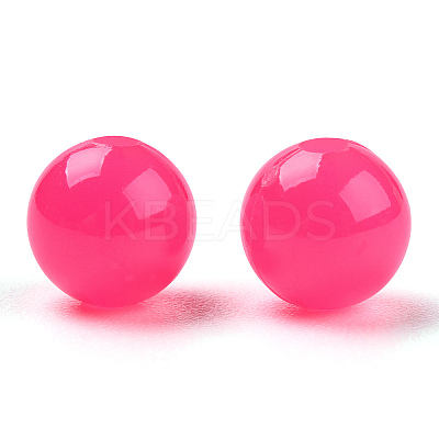Opaque Plastic Beads LS-X-KY-T005-6mm-625-1