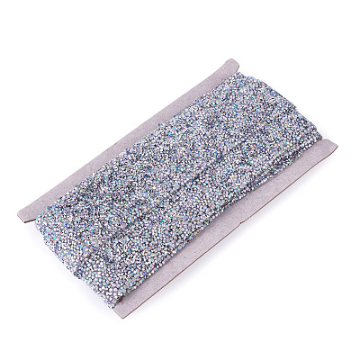 Glitter Resin Hotfix Rhinestone(Hot Melt Adhesive On The Back) OCOR-TA0002-02-40mm-1