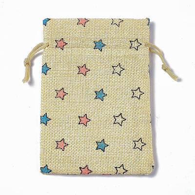 Burlap Packing Pouches Drawstring Bags LS-ABAG-L016-A05-1