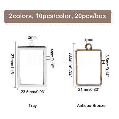 Rack Plating Alloy Photo Locket Pendants PALLOY-OC0001-59-1
