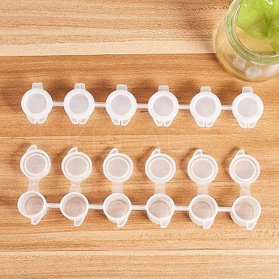3ml 6 box Plastic Empty Paint Palette TOOL-PH0016-56-WH-1