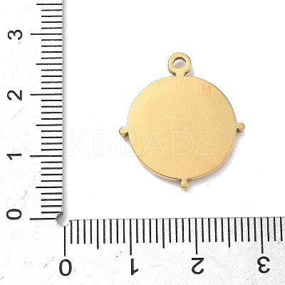 304 Stainless Steel Pendant cabochon Settings STAS-G361-05G-1