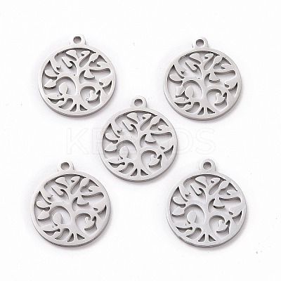 Non-Tarnish 201 Stainless Steel Pendants STAS-S105-JN890-01-1