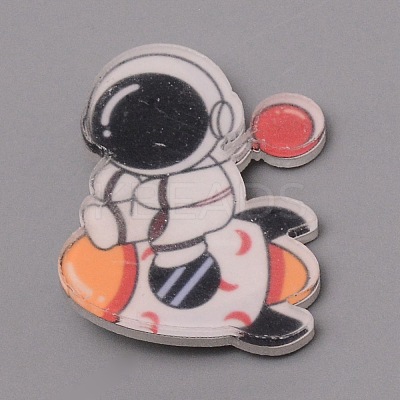 Astronaut with Rocket Brooch Pin JEWB-SZC0001-25-1