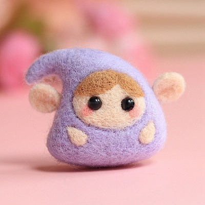 DIY Constellation Doll Keychain Needle Felting Kit DIY-D068-01P-08-1