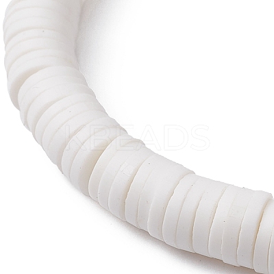 Polymer Clay Heishi Surfer Stretch Bracelet BJEW-JB09642-01-1
