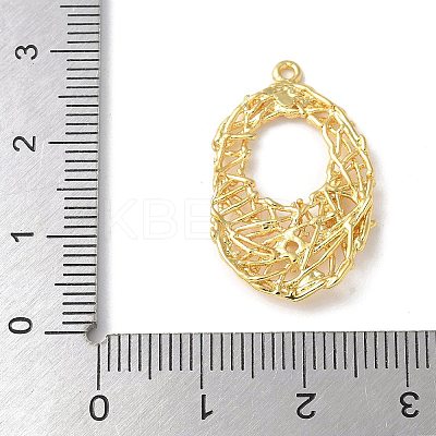 Brass Micro Pave Cubic Zirconia Pendants KK-P290-52G-01-1