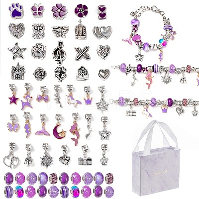 DIY Alloy European Bracelets Making Kits DIY-I108-01A-1