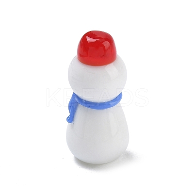 Handmade Lampwork Sonwman Display Decorations LAMP-F043-12-1