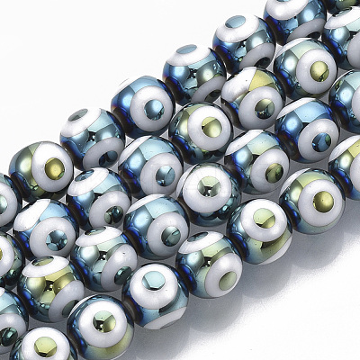 Electroplate Glass Beads Strands EGLA-T012-02-1