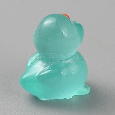 Duck Luminous Resin Display Ornaments DJEW-TAC0004-01A-05-1