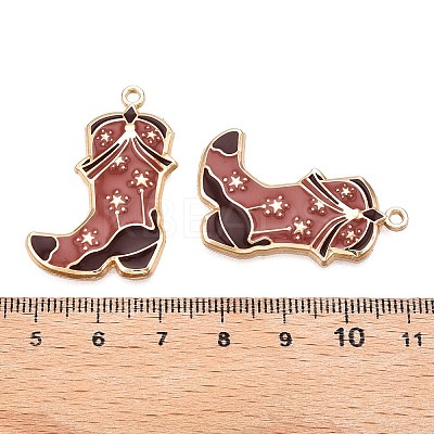 Rack Plating Alloy Enamel Pendants LS-ENAM-N056-384KCG-02-1