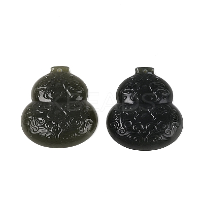 Natural Hetian Jade Carved Pendants G-N371-06-1