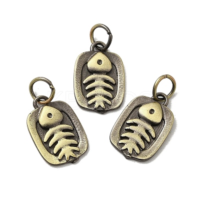 Tibetan Style Rack Plating Brass Pendants KK-Q805-48AB-1