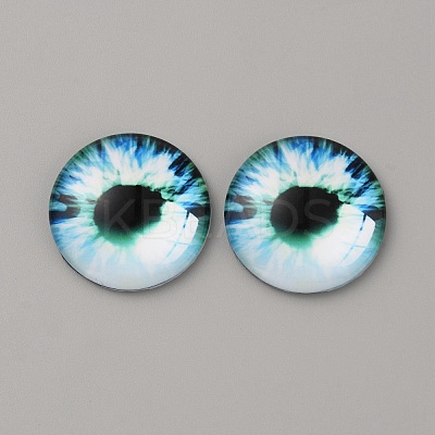 Glass Cabochons GLAA-WH0033-75H-10-1