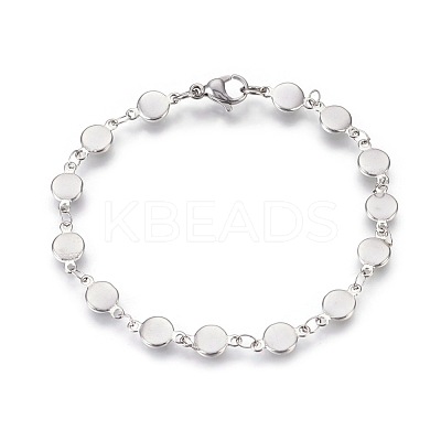 Tarnish Resistant 304 Stainless Steel Link Chain Bracelets BJEW-P239-18-1