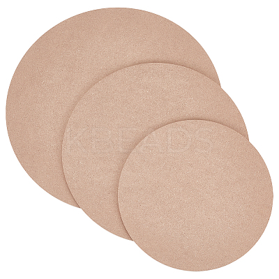 3Pcs 3 Styles Medium Density Fiberboard (MDF) Portable Clay Wedging Board with Built AJEW-UN0002-18-1