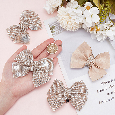 4Pcs Rhinestone Shoe Buckle Clips FIND-FG0003-13B-1