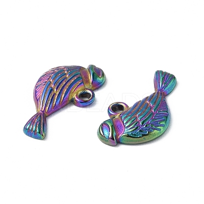 Ion Plating(IP) 304 Stainless Steel Charms STAS-C066-01M-1