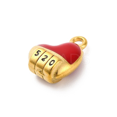 304 Stainless Steel Enamel Pendants STAS-B085-25G-1