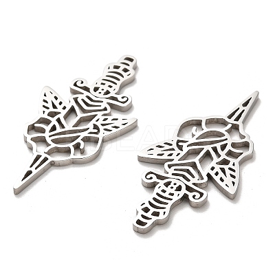 Non-Tarnish 304 Stainless Steel Pendants STAS-B054-04P-1