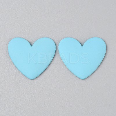 Opaque Resin Cabochons RESI-WH0041-03F-1
