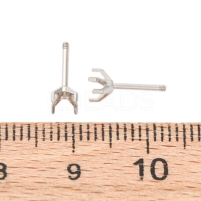 304 Stainless Steel Stud Earring Findings STAS-B091-02A-04P-1