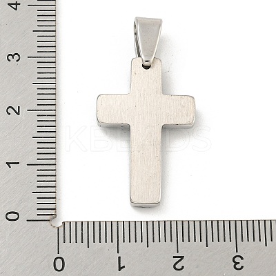 304 Stainless Steel Pendants STAS-F307-09P-1