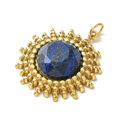 Faceted Natural Lapis Lazuli Pendants FIND-Z028-38B-1