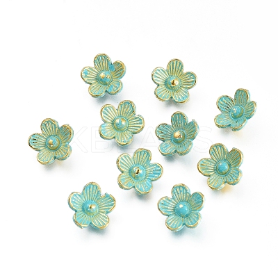 Tibetan Style Alloy Charms PALLOY-I181-008GGP-1