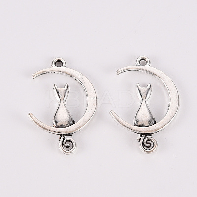 Tibetan Style Alloy Pendants TIBE-N010-45AS-RS-1