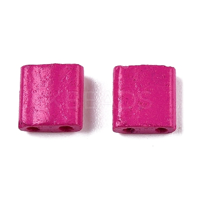 2-Hole Baking Paint Glass Seed Beads SEED-S023-17C-25-1