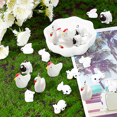 60Pcs 6 Style Resin Decoden Cabochons CRES-SC0002-05-1