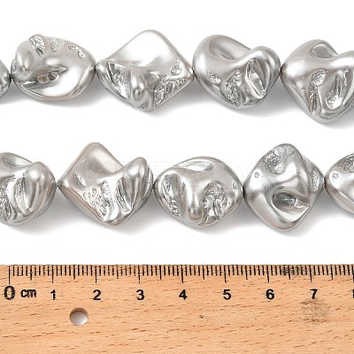 Electroplated Shell Pearl Beads Strands BSHE-A001-01F-1