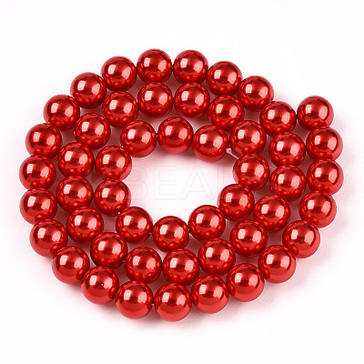 Glass Pearl Beads Strands HY-G002-01D-07-1