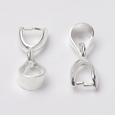 Grade AA Brass Ice Pick Pinch Bails for Pendant Making KK-M008-a-08S-NR-1