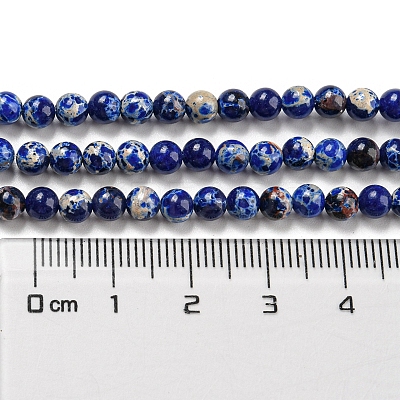 Synthetic Imperial Jasper Dyed Beads Strands G-D077-A01-02M-1