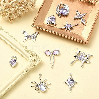 Rack Plating Alloy Pendants FIND-YW0003-33-1