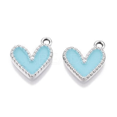 Rack Plating Alloy Enamel Charms ENAM-N056-343P-E-1