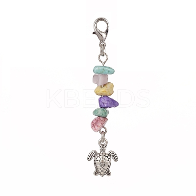 Tibetan Style Alloy Pendant Decorations HJEW-JM00930-03-1