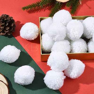 24Pcs Wool Soft Pompom Ball DIY-SC0031-31D-03-1