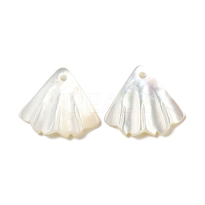 Natural White Shell Charms SSHEL-M022-08-1