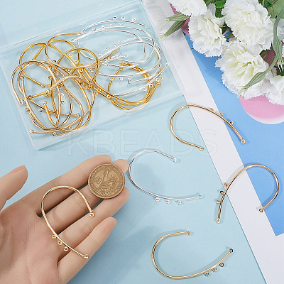 30Pcs 3 Colors Iron Ear Cuff Findings EJEW-SC0001-53-1