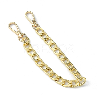 Aluminum Curb Chain Bag Shoulder Straps FIND-WH0129-76B-G-1