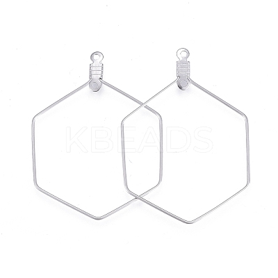Tarnish Resistant 304 Stainless Steel Wire Pendants STAS-L238-075P-1