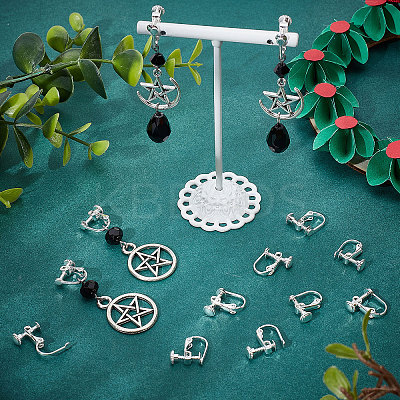 20Pcs Brass Clip-on Earring Findings KK-BBC0004-85-1