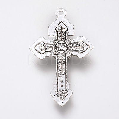 Tibetan Style Alloy Big Pendants TIBE-Q072-06AS-RS-1